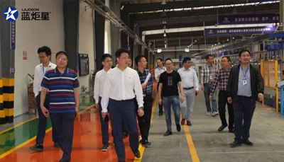热烈欢迎嵊州市副市长史向俊调研杏盛平台集成灶!