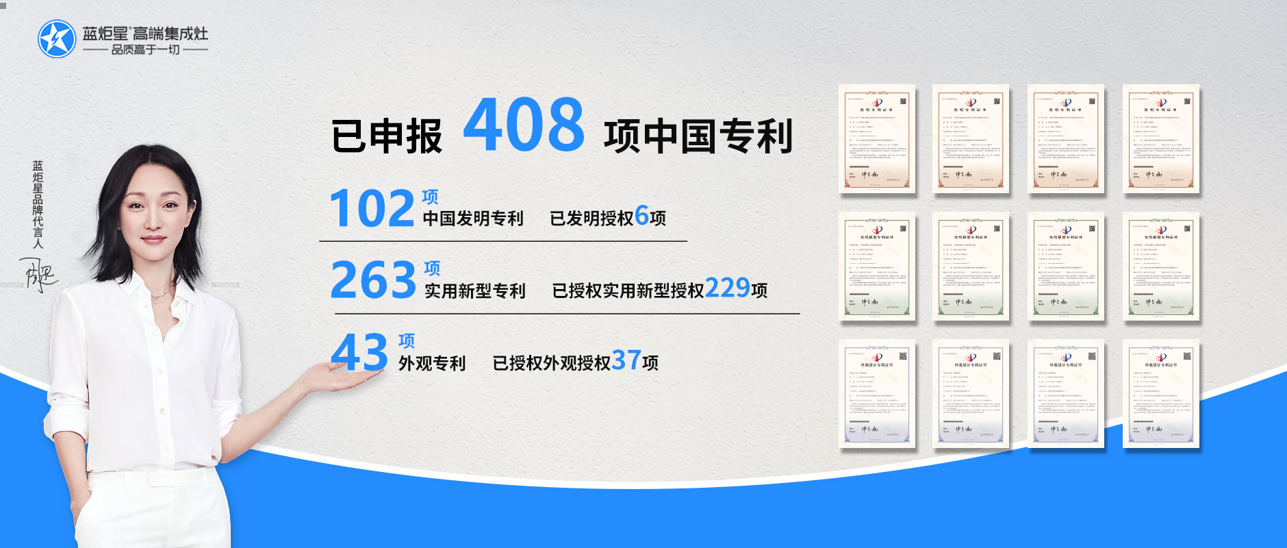 杏盛平台集成灶各类专利
